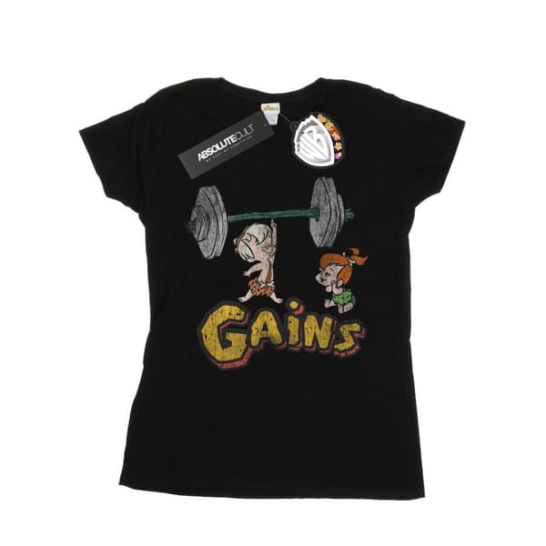The Flintstones Womens/Ladies Bam Bam Gains Distressed Cotton T-Shirt