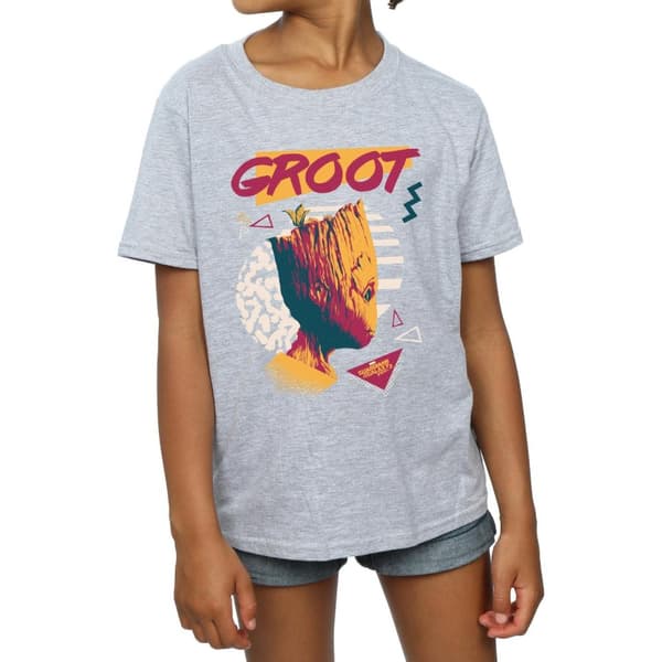 Marvel Guardians Of The Galaxy Vol. 2 80s Groot bomullst-shirt för flickor