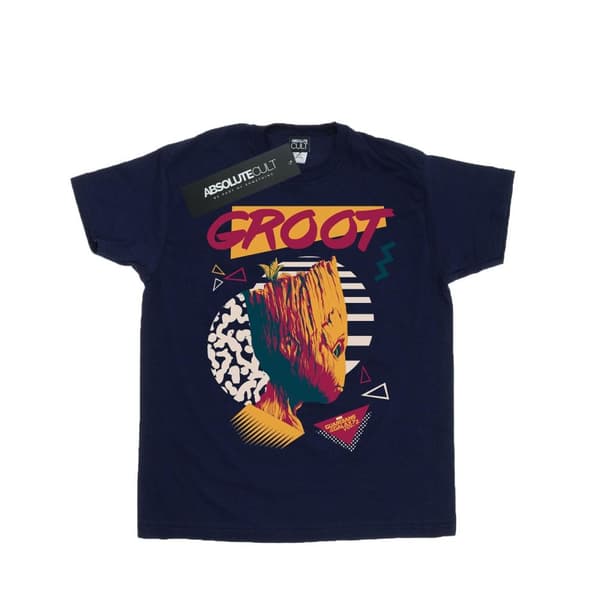 Marvel Guardians Of The Galaxy Vol. 2 80s Groot bomullst-shirt för flickor Navy Blue 12-13 Years
