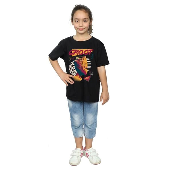 Marvel Guardians Of The Galaxy Vol. 2 80s Groot bomullst-shirt för flickor