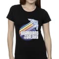 Pikkukuva 3 / 4: Guardians Of The Galaxy Womens/Ladies Badge Rocket Cotton T-Shirt