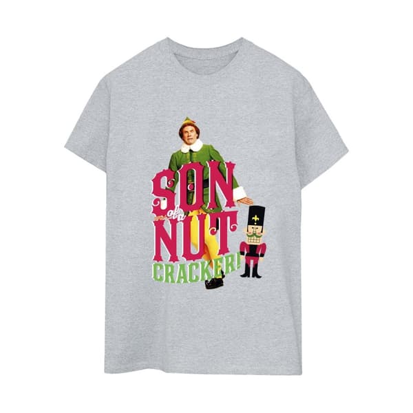 Elf Dam/Tjej - Son Of A Nutcracker - Boyfriend-t-shirt i bomull