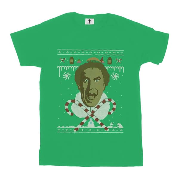 Elf Mens Christmas Fair Isle T-Shirt