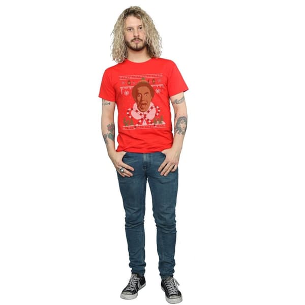 Elf Mens Christmas Fair Isle T-Shirt