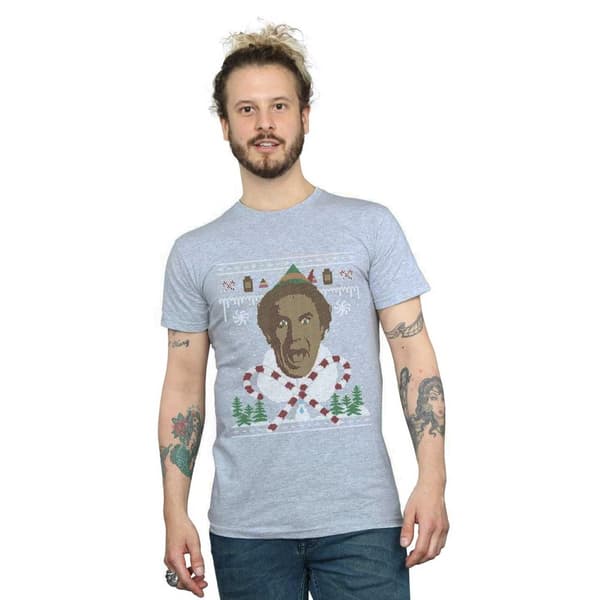 Elf Mens Christmas Fair Isle T-Shirt
