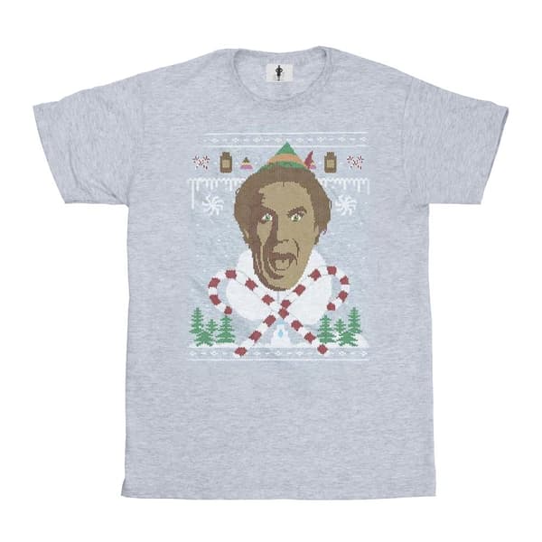 Elf Mens Christmas Fair Isle T-Shirt
