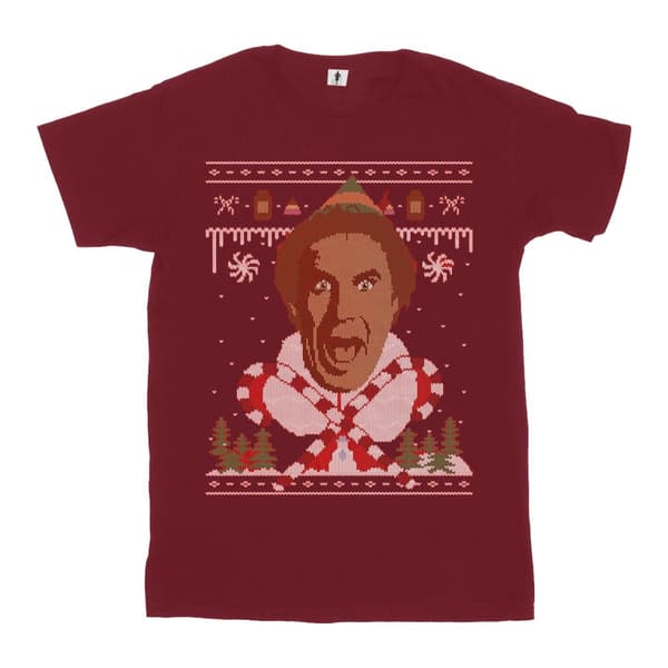 Elf Mens Christmas Fair Isle T-Shirt