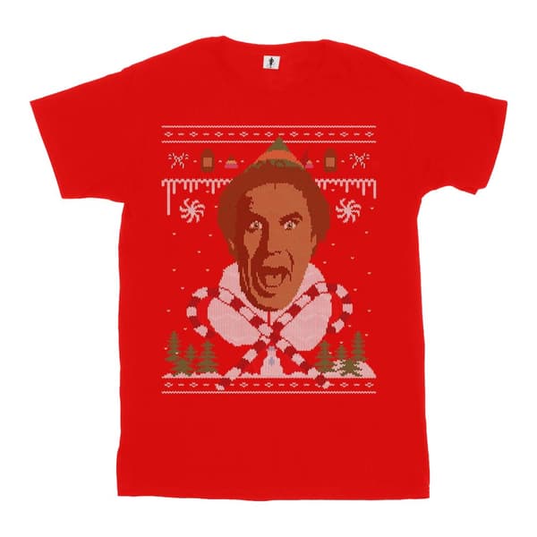 Elf Mens Christmas Fair Isle T-Shirt