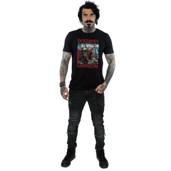 Marvel Mens Deadpool Here Lies Deadpool T-Shirt