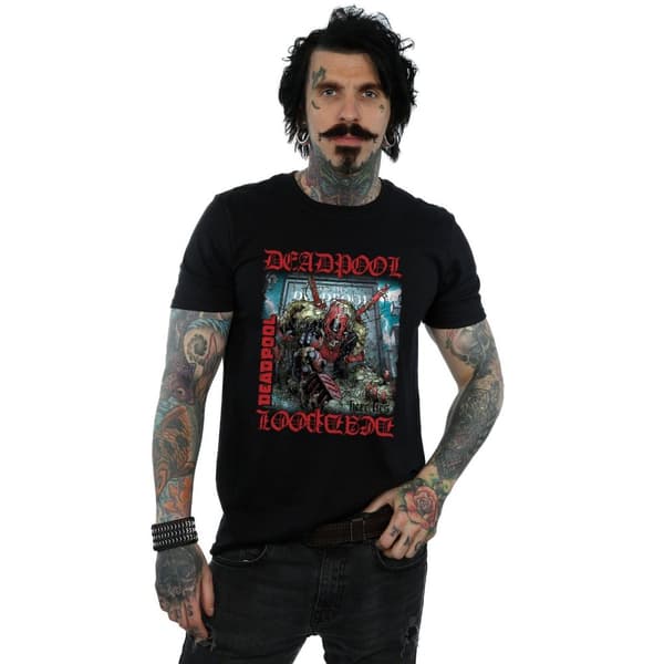 Marvel Mens Deadpool Here Lies Deadpool T-Shirt