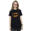 Miniatyrbilde 2 av 5: DC Comics Womens/Ladies Batman Halloween Logo Cotton Boyfriend T-Shirt