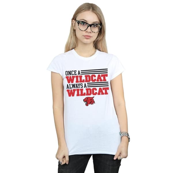 Disney Dam/Tjej High School Musical Musikalen Once A Wildcat - bomulls-T-shirt