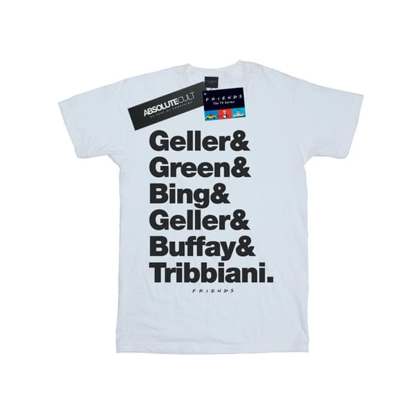 Friends Womens/Ladies Surnames Text Cotton Boyfriend T-Shirt