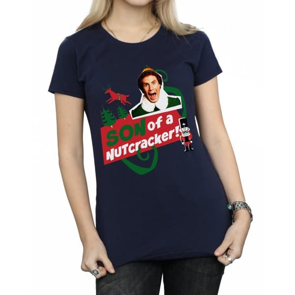Elf Womens/Ladies Son Of A Nutcracker Cotton T-Shirt