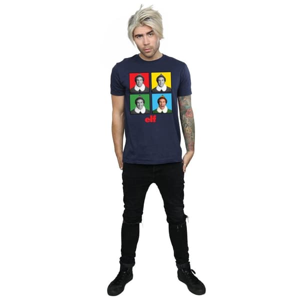 Elf Mens Four Faces T-Shirt