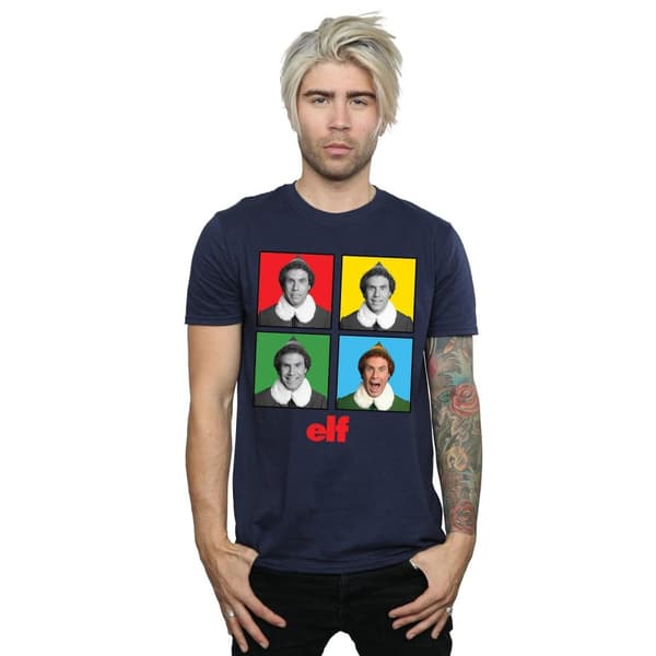 Elf Mens Four Faces T-Shirt