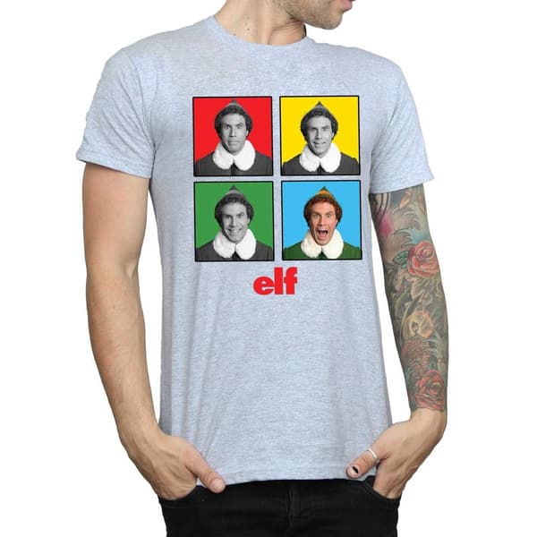 Elf Mens Four Faces T-Shirt