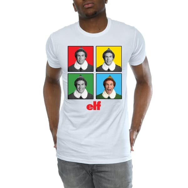 Elf Mens Four Faces T-Shirt