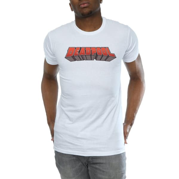 Marvel T-shirt med textlogotyp för herrar - Deadpool