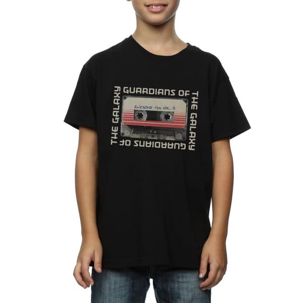Marvel Boys Guardians Of The Galaxy Awesome Mix Cassette Vol. 2 T-Shirt