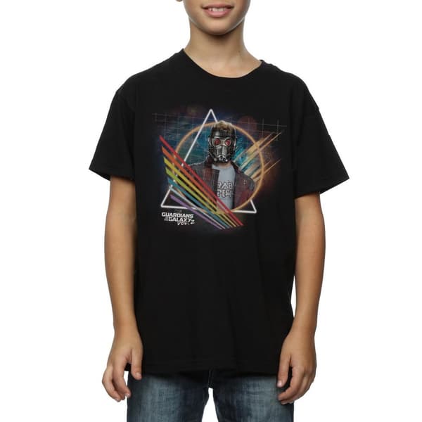 Marvel Boys Guardians Of The Galaxy Neon Star Lord Masked T-Shirt