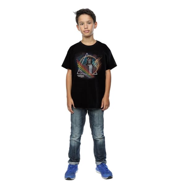 Marvel Boys Guardians Of The Galaxy Neon Star Lord Masked T-Shirt