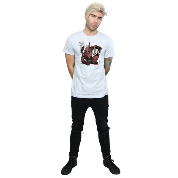 Marvel Mens Deadpool Breaktime Tacos T-Shirt