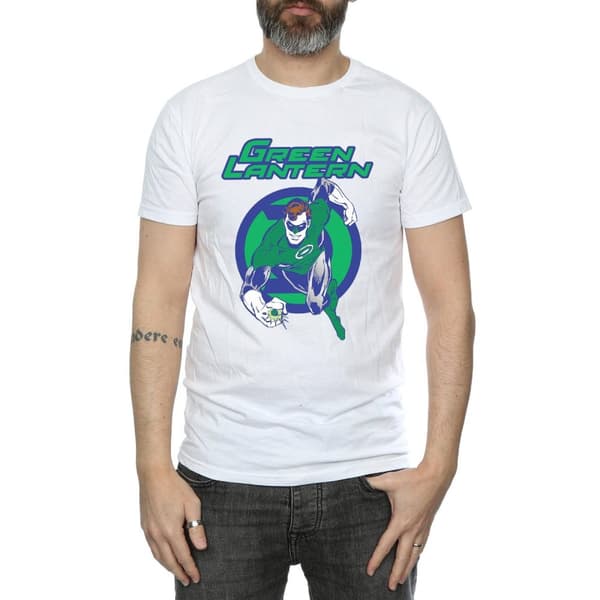 DC Comics Mens Green Lantern Leap T-Shirt