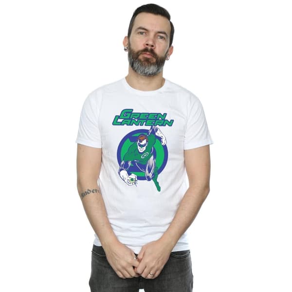 DC Comics Mens Green Lantern Leap T-Shirt