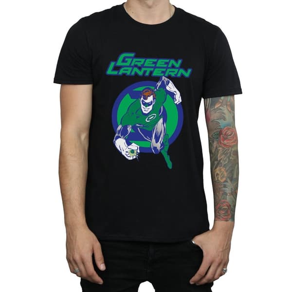 DC Comics Mens Green Lantern Leap T-Shirt