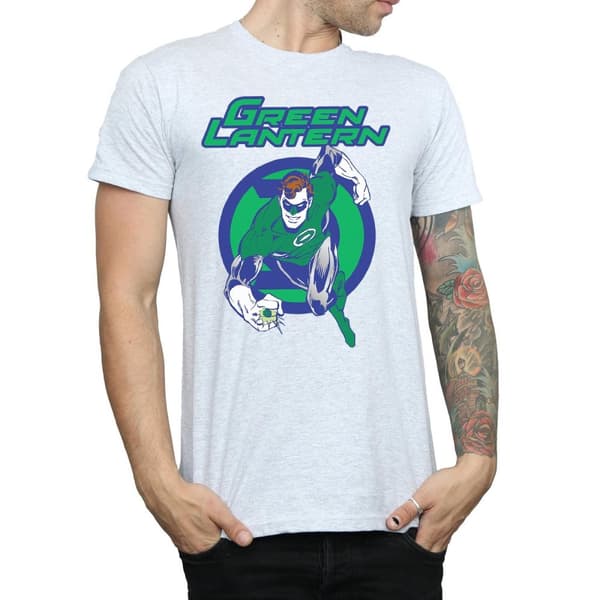 DC Comics Mens Green Lantern Leap T-Shirt