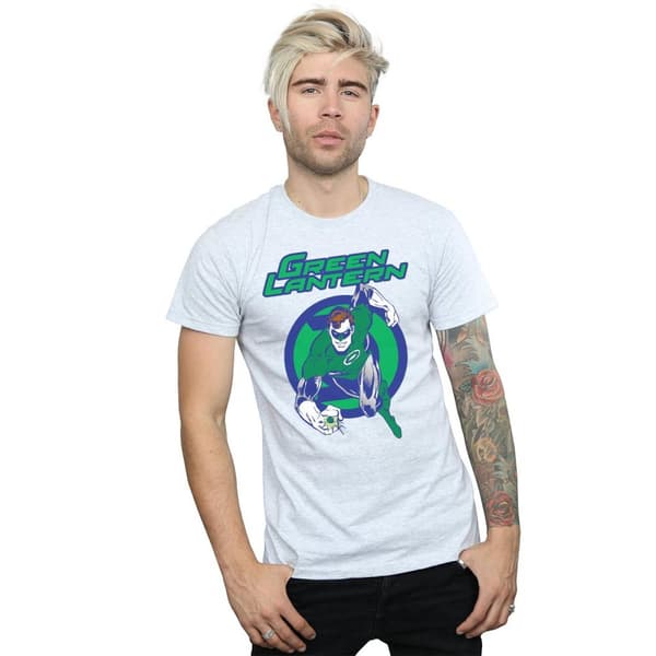 DC Comics Mens Green Lantern Leap T-Shirt