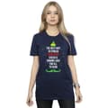 Pikkukuva 2 / 5: Elf Womens/Ladies Christmas Cheer Text Cotton Boyfriend T-Shirt