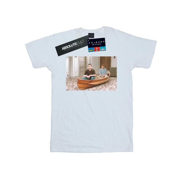 Friends Girls Boat Photo Cotton T-Shirt
