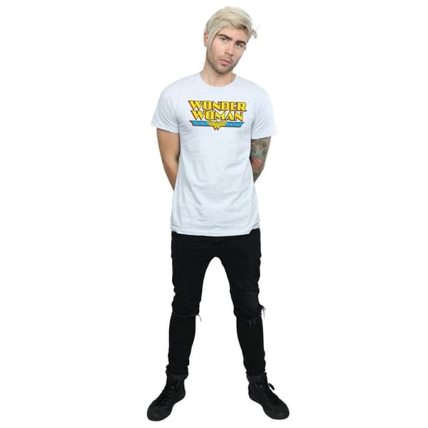 DC Comics Mens Wonder Woman Text Logo T-Shirt