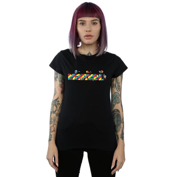 Marvel Womens/Ladies Kawaii Marvel Stripes Cotton T-Shirt