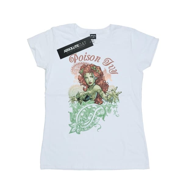 DC Comics Womens/Ladies Poison Ivy Paisley Cotton T-Shirt