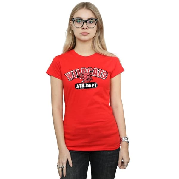 Disney Dam/Tjej High School Musical The Musical Wildcats Athletic T-shirt i bomull