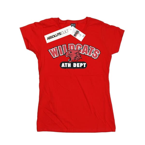 Disney Dam/Tjej High School Musical The Musical Wildcats Athletic T-shirt i bomull Red XXL