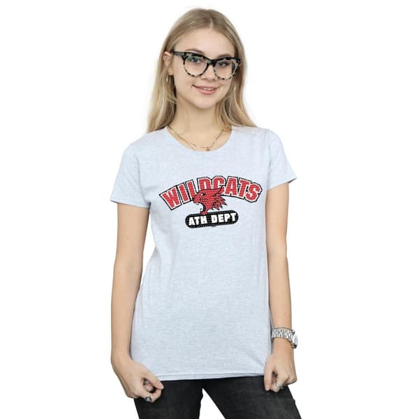 Disney Dam/Tjej High School Musical The Musical Wildcats Athletic T-shirt i bomull