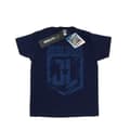 Miniatyrbillede 1 af 5: DC Comics Boys Justice League Movie Indigo Logo T-Shirt