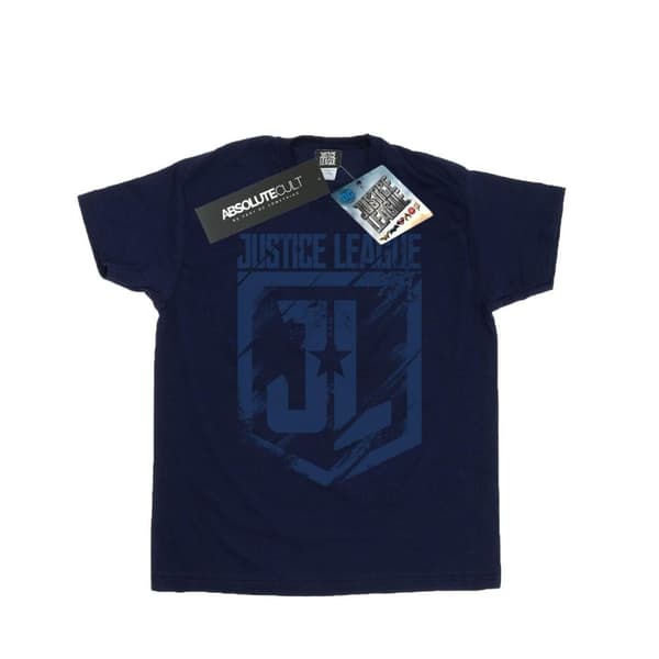 DC Comics Boys Justice League Movie Indigo Logo T-Shirt