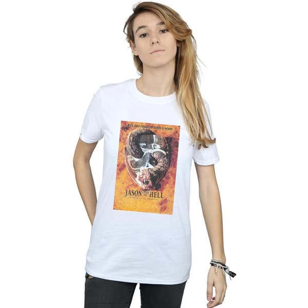Friday The 13th Womens/Ladies Jason Goes To Hell Cotton Boyfriend T-Shirt