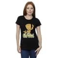 Miniatyrbilde 2 av 4: Guardians Of The Galaxy Womens/Ladies Groot Dancing Cotton T-Shirt