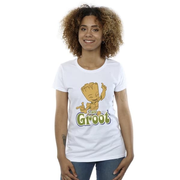 Guardians Of The Galaxy Dam/Tjej Groot Dancing - T-shirt i bomull