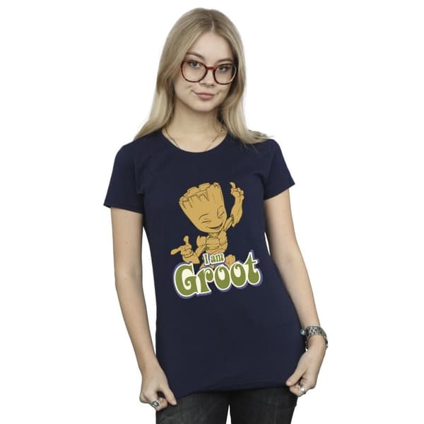 Guardians Of The Galaxy Dam/Tjej Groot Dancing - T-shirt i bomull
