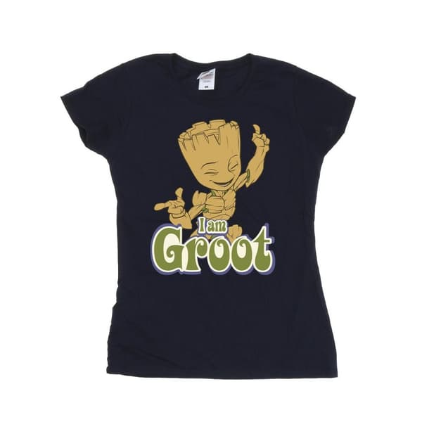 Guardians Of The Galaxy Dam/Tjej Groot Dancing - T-shirt i bomull