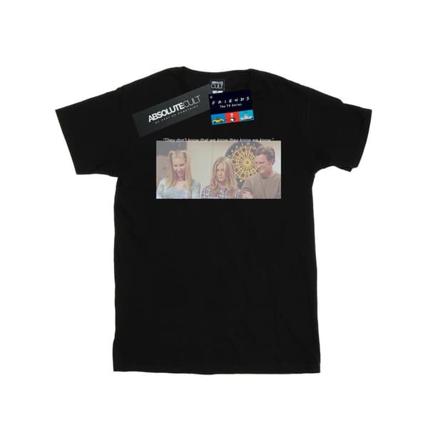 Friends T-shirt i bomull för flickor - They Dont Know That We Know Black 7-8 Years