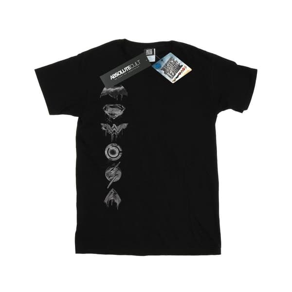 DC Comics T-shirt i bomull med sprayade emblem från Justice League-filmen