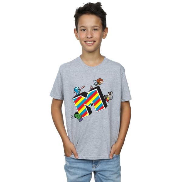 Marvel Pojkar Kawaii M står för Marvel T-shirt